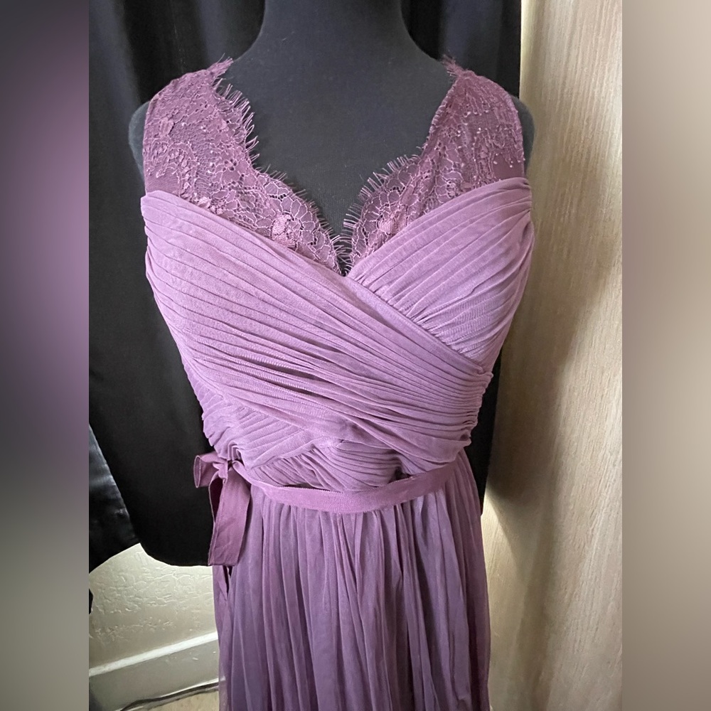 Purple mauve full length gown